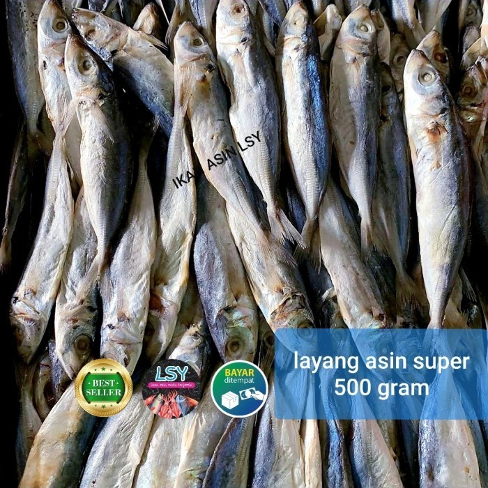 

TERMURAH ikan asin layang / layang asin 500 gram