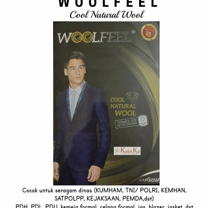 Kain Woolfeel Maxistyle Seragam Dinas