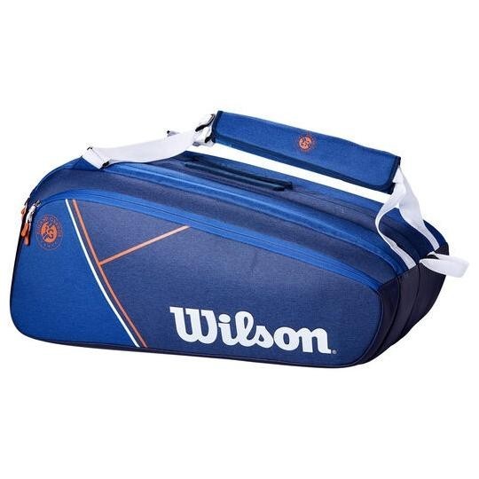 Tas Tenis Wilson Super Tour Roland Garros Navy/ Wilson Tennis Bag Ori