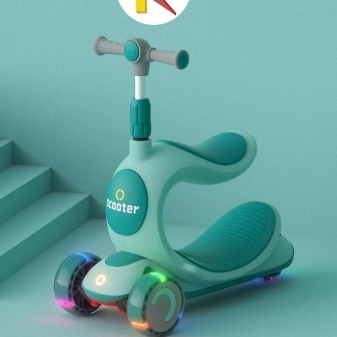 BDG scooter aestetic scuter mewah skuter dudukan anak 3 in 1 TERLARIS