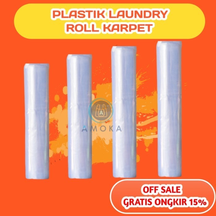 Plastik Roll Laundry Karpet/Plastik Roll Pembungkus Laundry