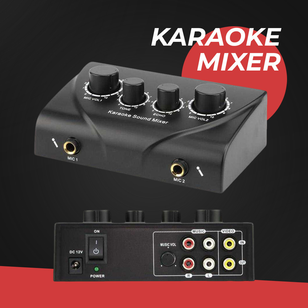 Buzper Mixer Audio Professional Karaoke Echo Tone Audio - TD20