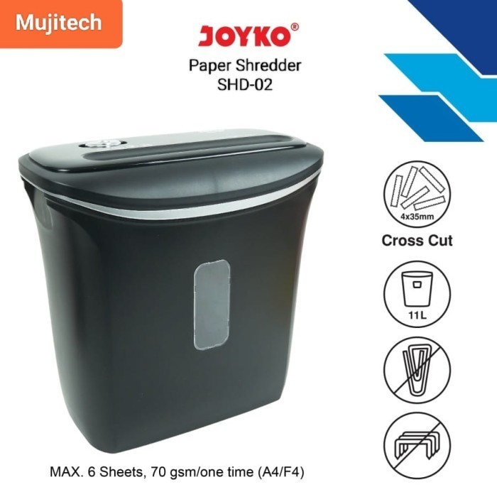 

JOYKO SHD-02 MESIN PENGHANCUR KERTAS OTOMATIS PAPER SHREDDER CROSS CUT