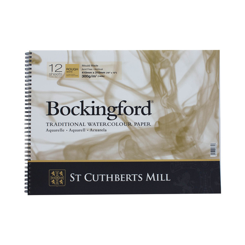 

St Cuthberts Mill Bockingford Rough White 12S 410X310Mm 300G