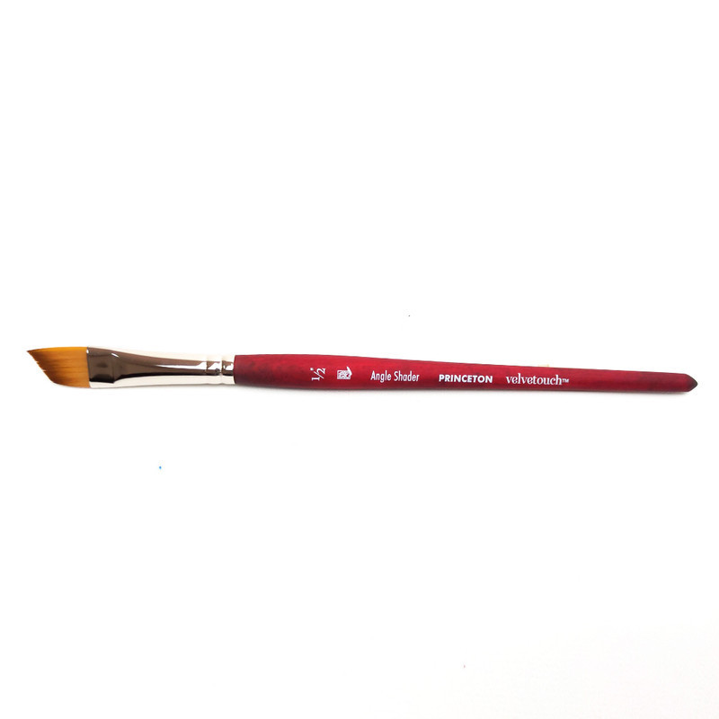 

Princeton Velvetouch Synthetic Short Handle Angle Shader Sz 1/2In