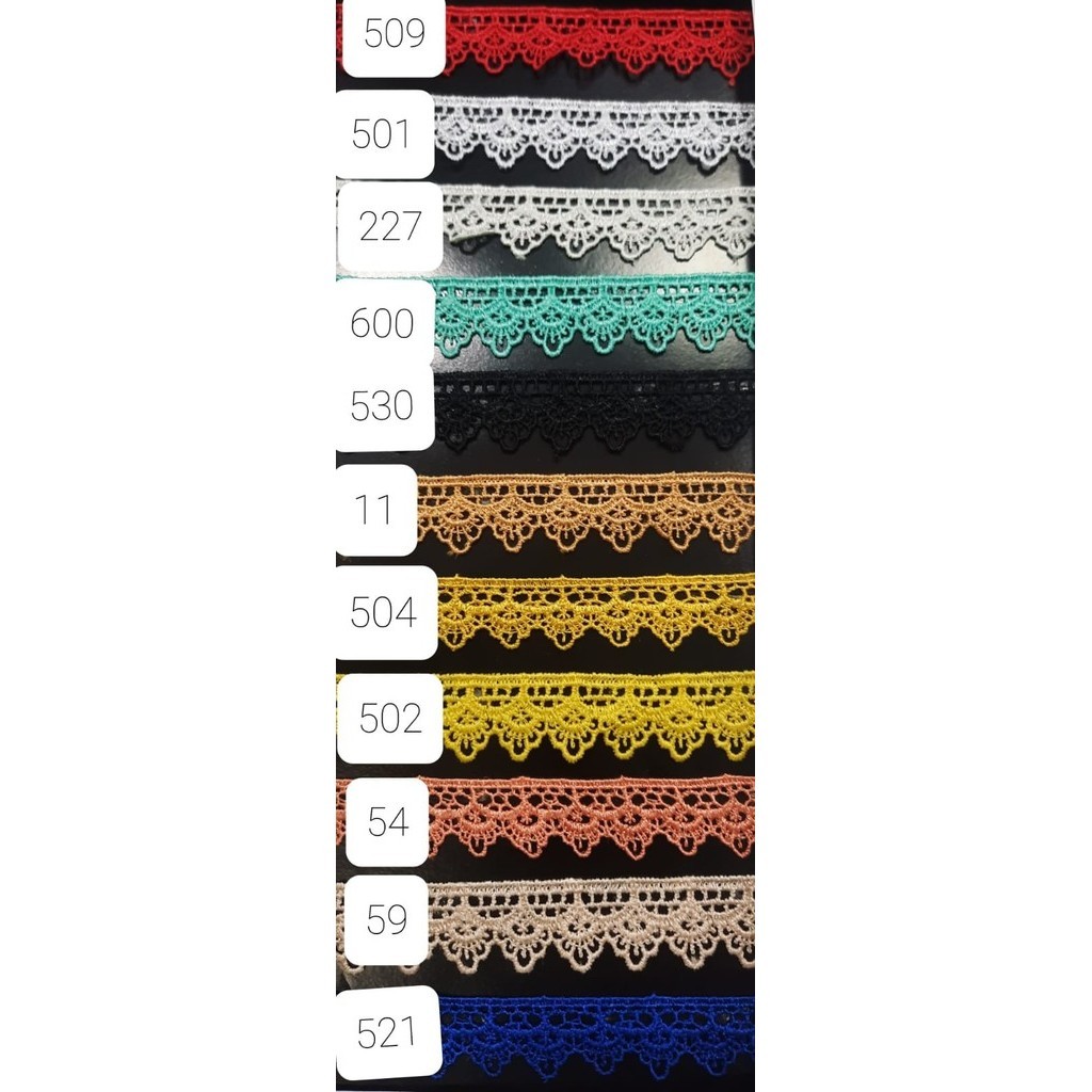 

Renda giper/gyper, lebar 2cm kode 107259 - 15 YDS