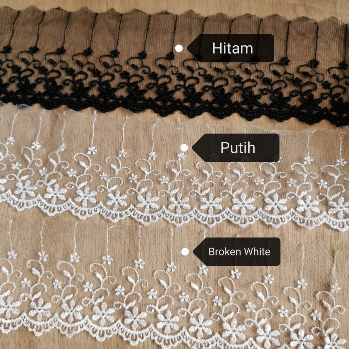 

Renda Tile +-10 cm Per 1 Gulung +-13,5 m