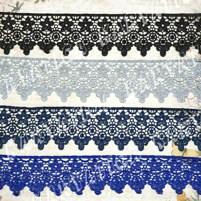 

Renda Giper / Gyper Bordir GL205 Lebar 6 cm - 15 Yard