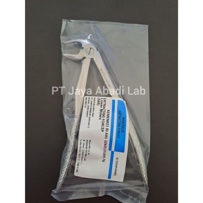 dental tang cabut gigi anak posterior molar mahkota rahang bawah