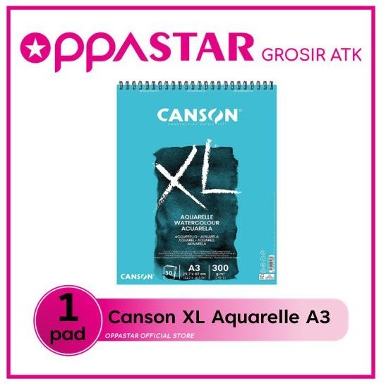 

Canson Xl Aquarelle A3 30 Lembar Kertas Watercolor 400039171