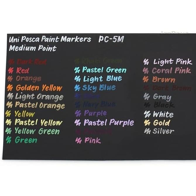 

Uni Posca Poster Paint Marker Pc-3M Set 7 Pastel Colors