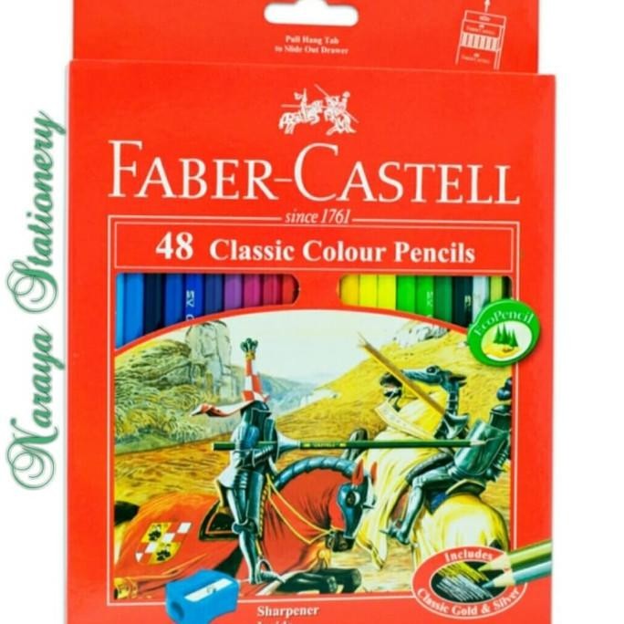 

Faber-Castell Pencil Warna Classic Colour 48 + Free Rautan