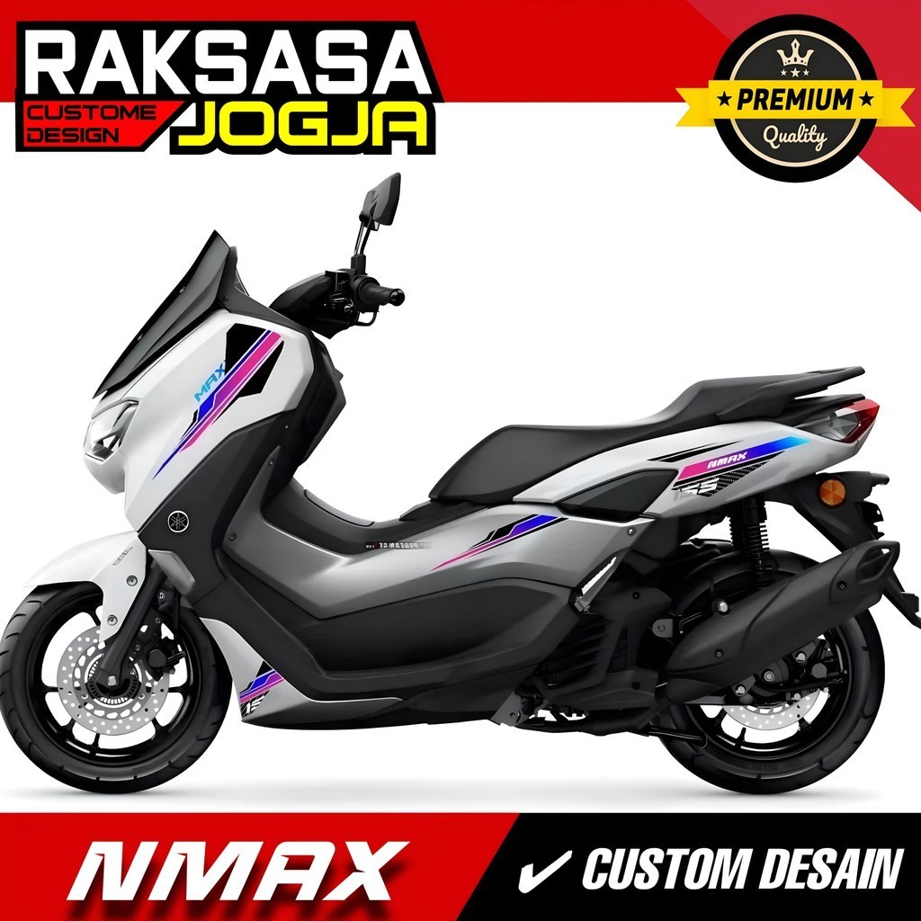 STRIPING NMAX NEW THAILAND TRANSPARAN BAHAN VINIL MAX DECAL 5