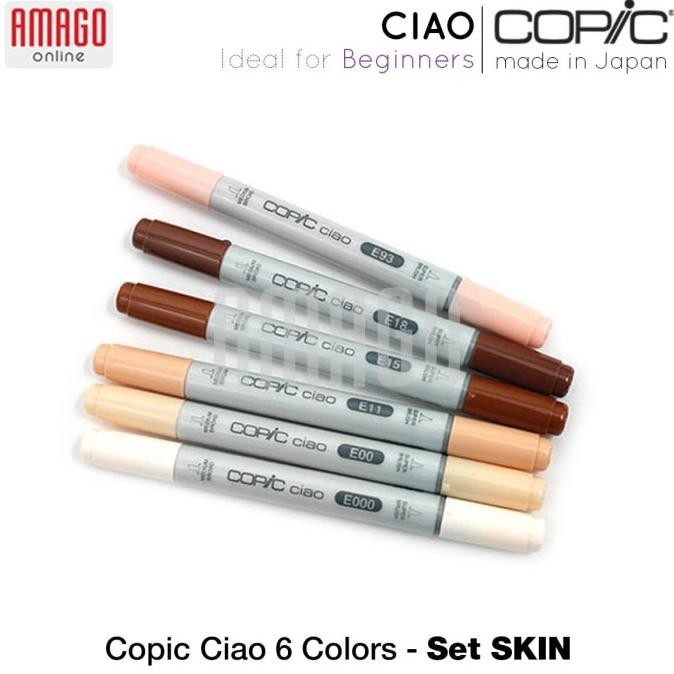 

Copic Ciao - 6 Color Set Skin - Ccm/6Sn