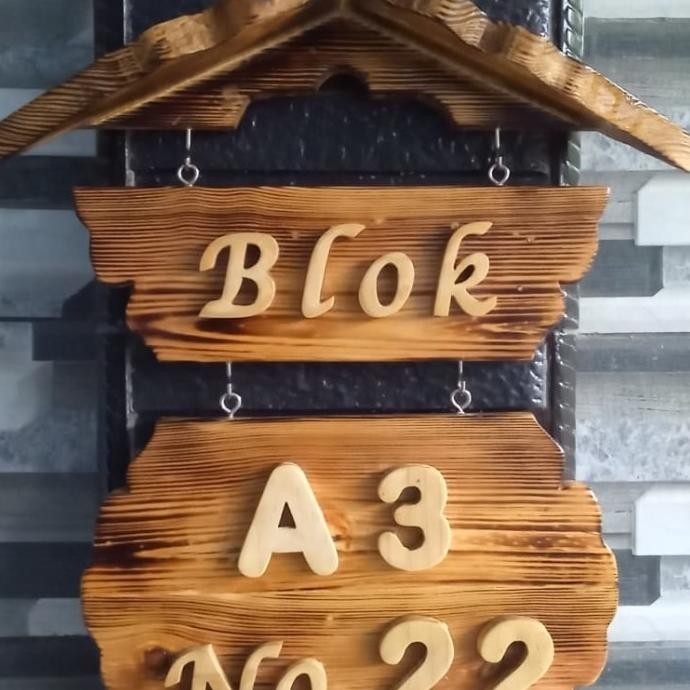 

Papan Alamat/No Rumah Dari Kayu Huruf Timbul
