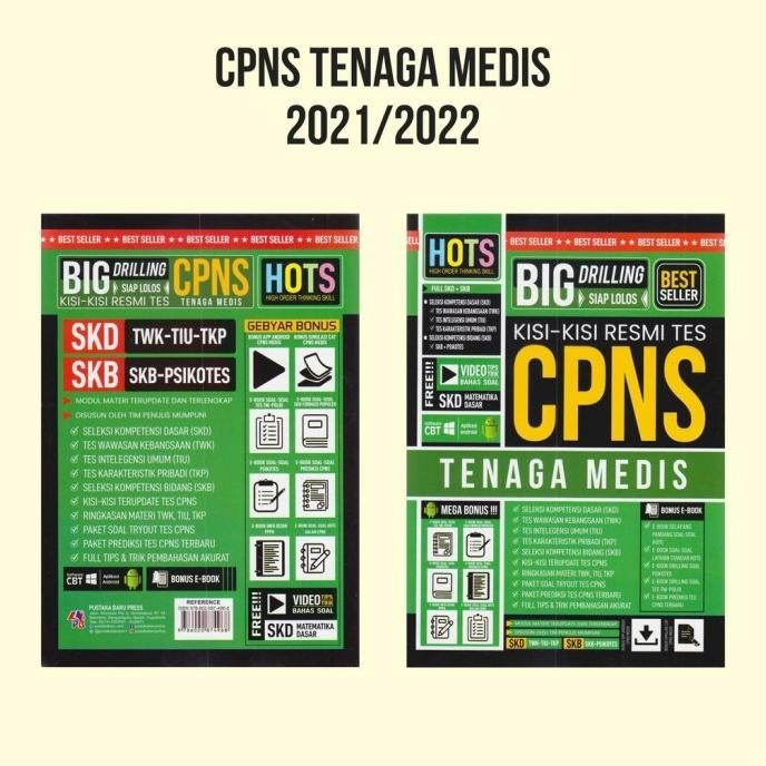 

Buku CPNS 2021 | Buku Tes CPNS HOTS Big Bank Drilling Kisi-Kisi Resmi