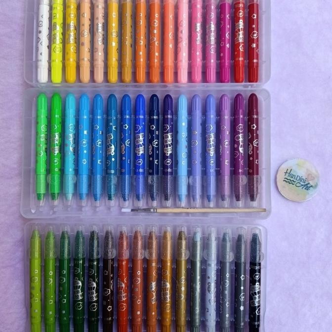 

Grasp Stik Ulir Sedang 48 Warna Oilpastel Silky Krayon Lembut Juara