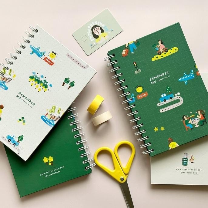 

Remember Me - Travel Diary Peekmybook. Notebook Unik Traveling Journal