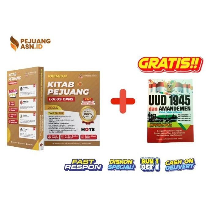 

KITAB PEJUANG LULUS CPNS 2023 - 2024 PREMIUM - BEST SELLER