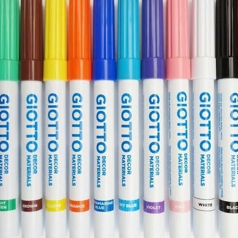 

Giotto Decor Material Marker / Multisurfaces / Spidol Dekorasi Set 12