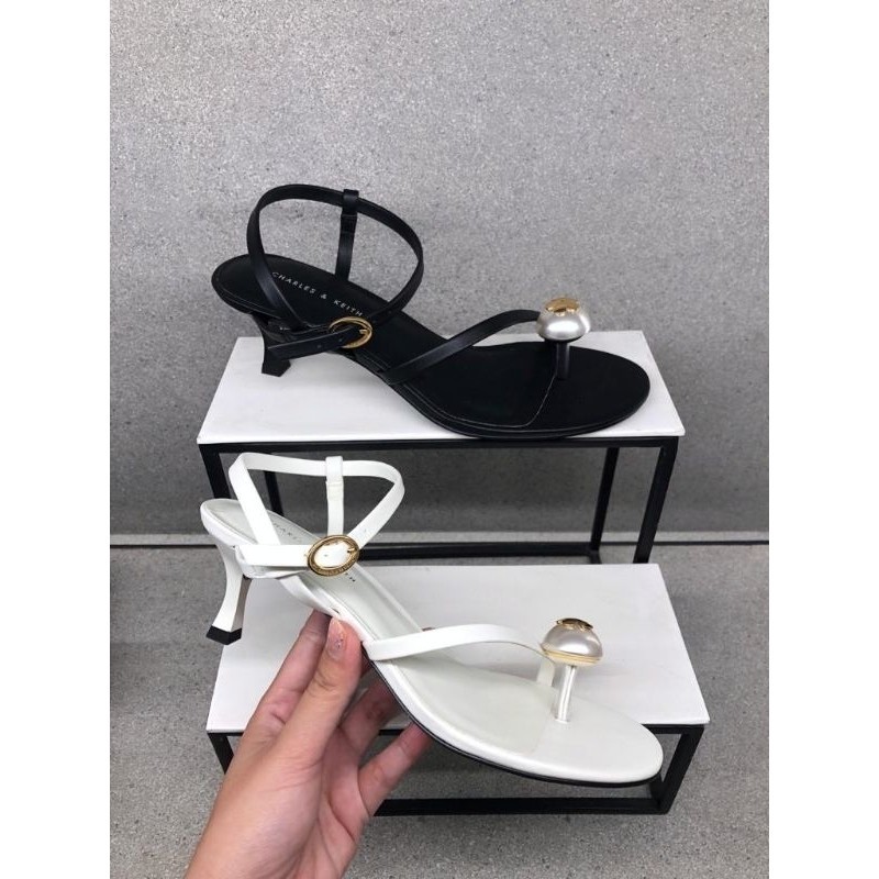 #1-60361457 Strappy Pearl - Jast[p] CK ORIGINAL COUNTER SANDAL EMBELLISHED TOE SLINGBACK STORE AUTHE