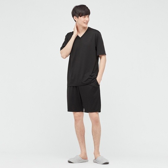 Airism Mesh V Ne Set Kaos Celana Pria Piyama Tidur