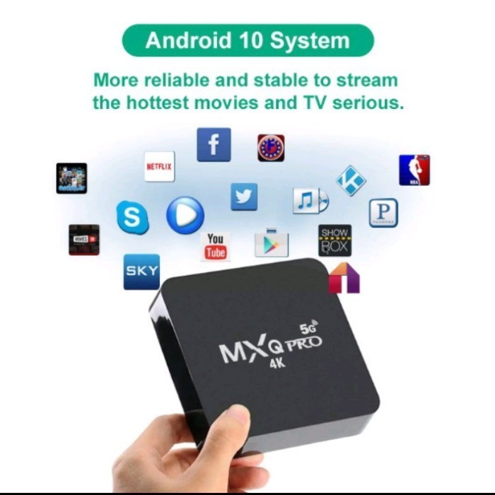 Android Tv Box Mxq Pro 5G 2+16Gb Android Smart Tv Box Set Top Box