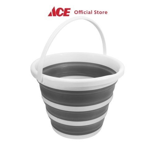 Ace - Proclean 10 Ltr Ember Plastik Lipat - Hitam/Putih