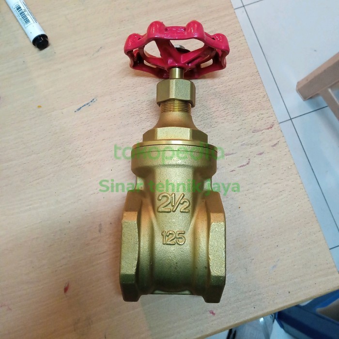 Gate valve 2,5" kitz kuningan 2-1/2" inch