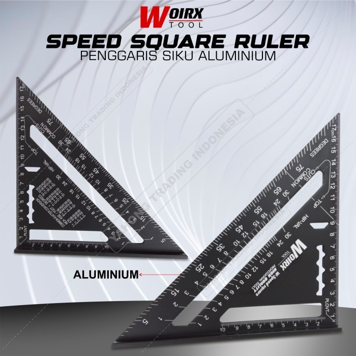 

Terlaris Speed Square 7" inch Black Penggaris Siku Segitiga SALE