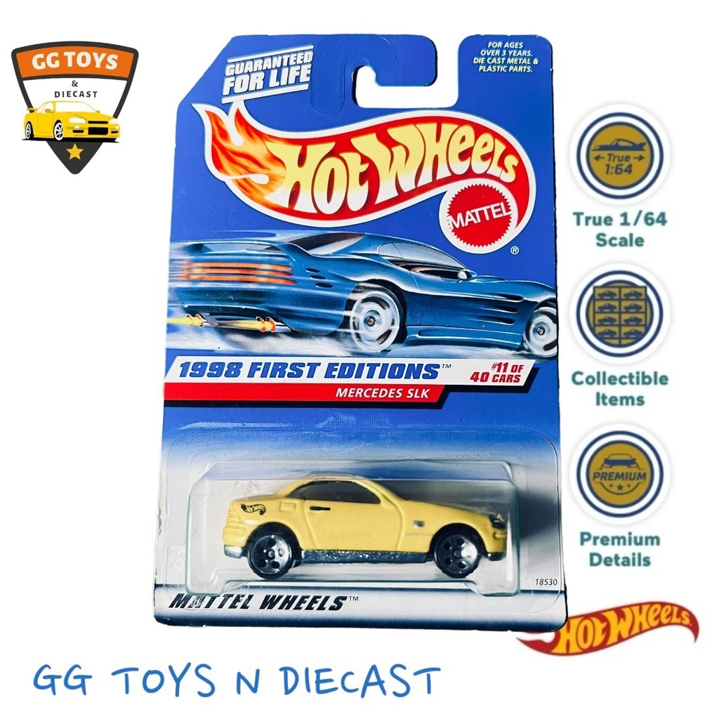 Hotwheels HW Bluecard 1998 First Edition Mercedes SLK