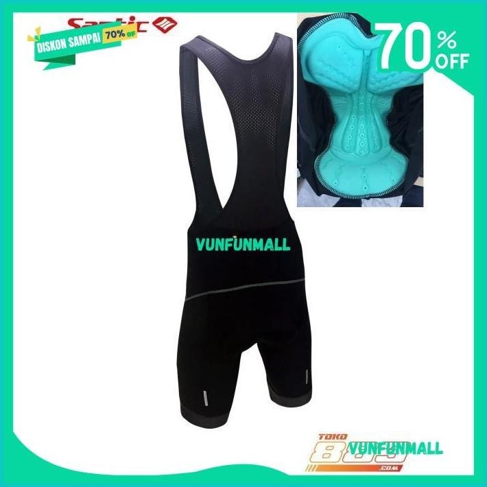 CELANA SEPEDA BIB SANTIC - SANTIC BIB CYCLING PANT S72001 KUALITAS BERKELAS 