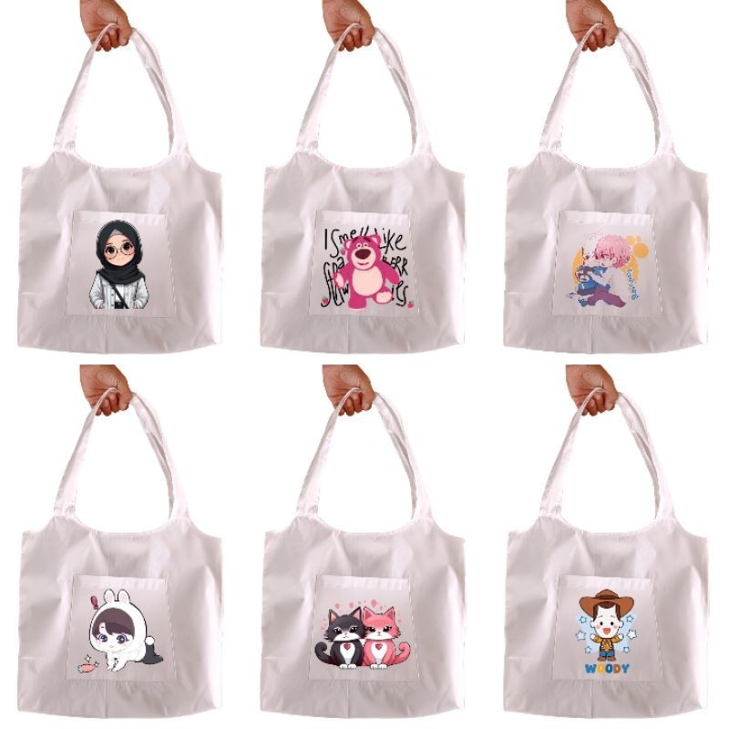 Totebag wanita totebag kanvas totebag aesthetic  totebag korean style