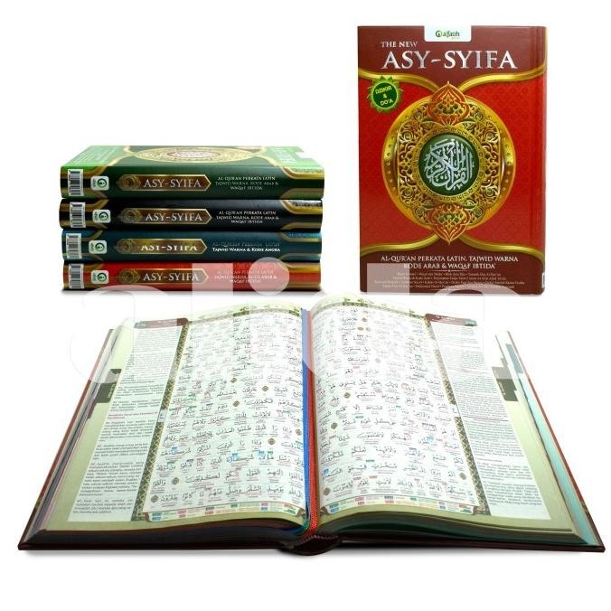 

Alquran Tajwid Asy-Syifa uk A4, Al-Quran Arab Latin Terjemah Asysyifa