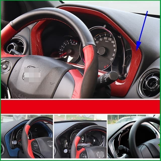 Asli Carbon Fiber Panel Cover Speedometer For Honda Hr-V Hrv 2014 - 2017 Best Seller