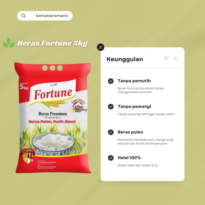 

FORTUNE BERAS PREMIUM 5 KG