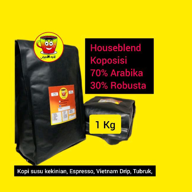 

Kopi Susu Kekinian Blend 1 Kg Arabika Mix Robusta Roasted Bean Termurah Terlaris Terenak