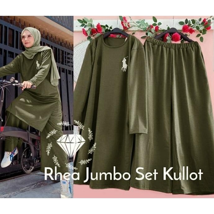Setelan Olahraga Wanita Baju Gowes Kaos Sepeda Training Muslimah Jumbo