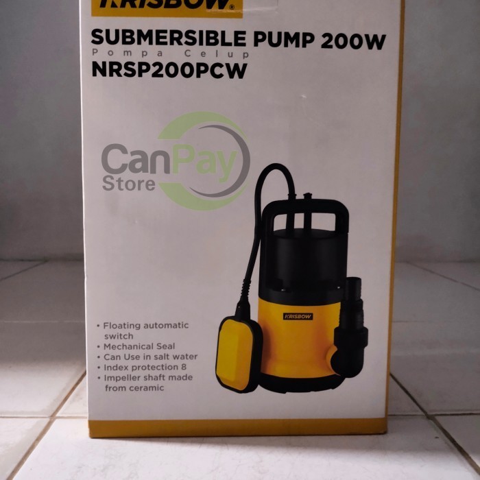 KRISBOW POMPA SUBMERSIBLE 200W POMPA CELUP MURAH
