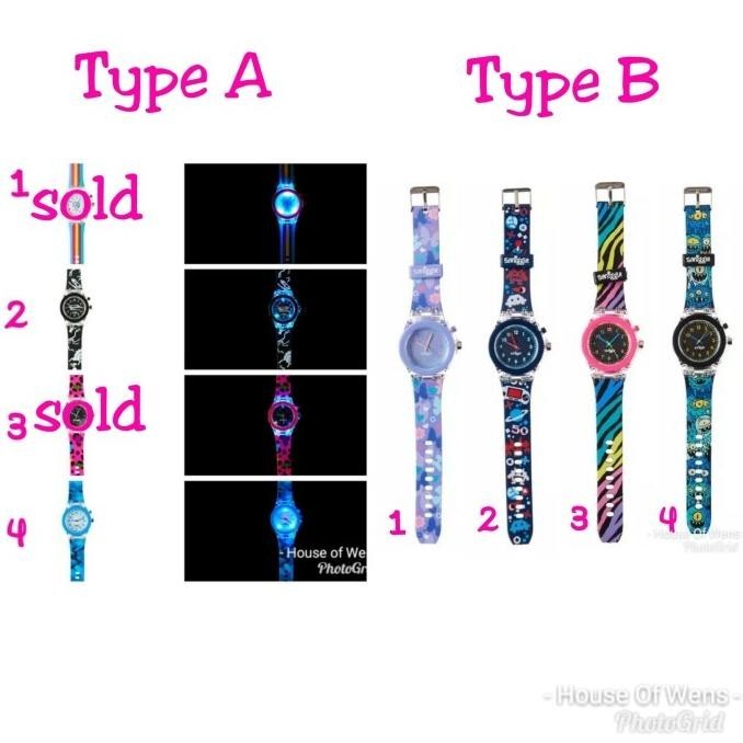 Smiggle Mash Light Up Watch - Jam Tangan Smiggle Original