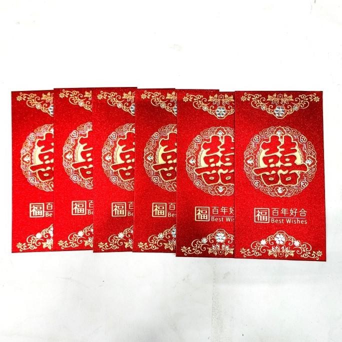 

OLH - 8-30 ANGPAO KAWIN PANJANG TEBAL AMPLOP MERAH KADO PERNIKAHAN SHUANGSHI TERLARIS