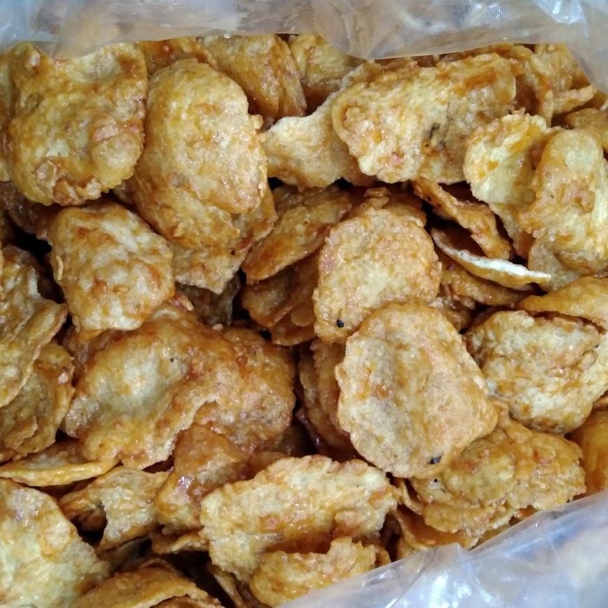 

EMPING PEDAS MANIS LEBAR TIPIS EMPUK RENYAH 500 GR / KERIPIK PEDES