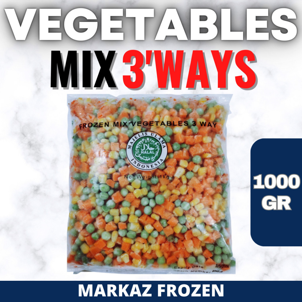 

MIX VEGETABLES 3 WAYS 1KG (10/Q)