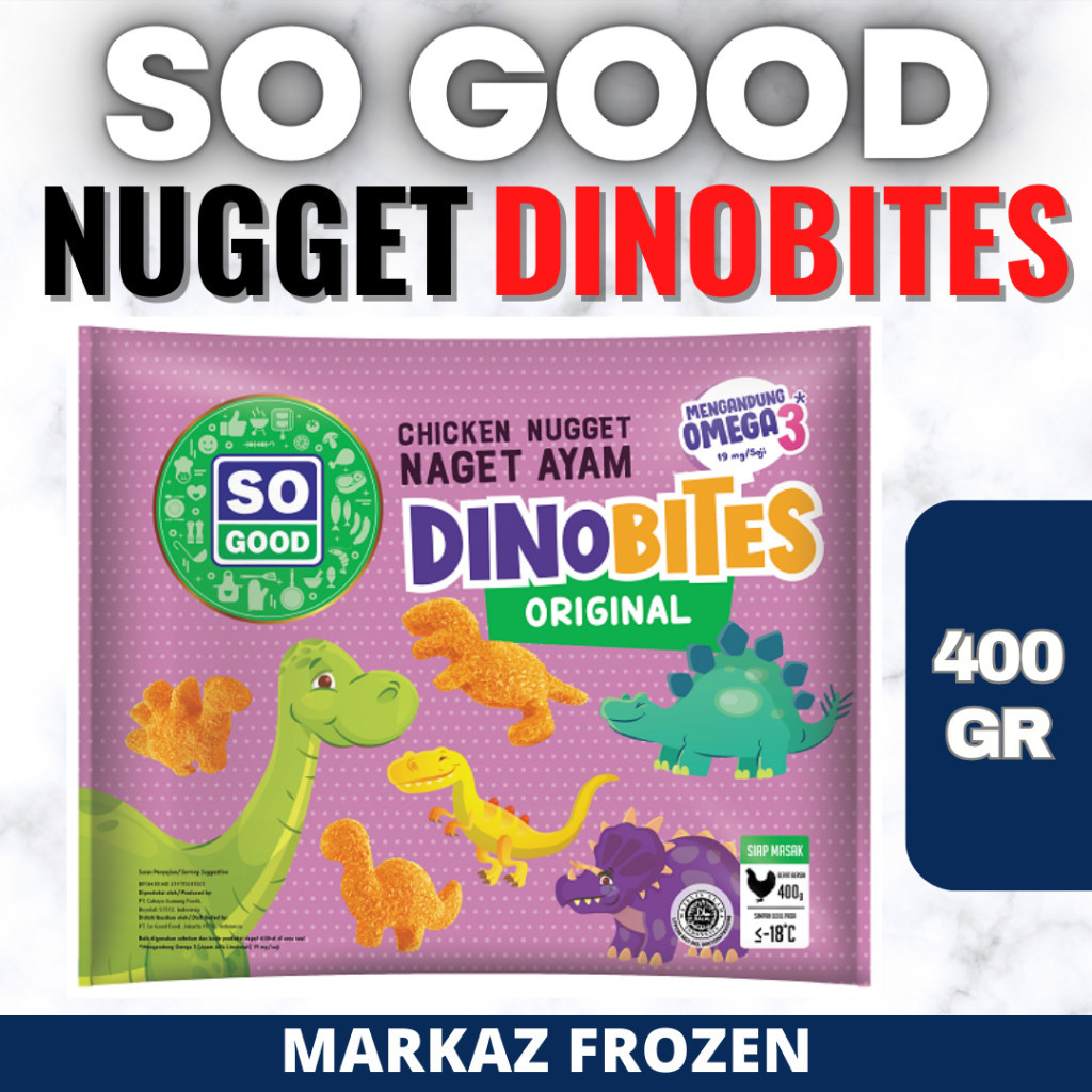 

SO GOOD DINOBITES ORI 400GR (12/Q)