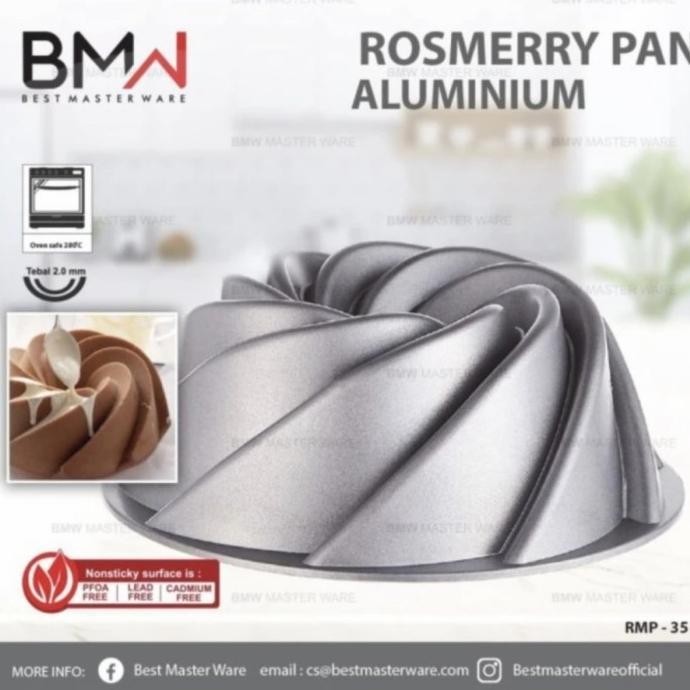 

BMW LOYANG CETAKAN KUE BOLU CHIFFON CAKE BUNDT PAN TULBAN ANTI LENGKET TP