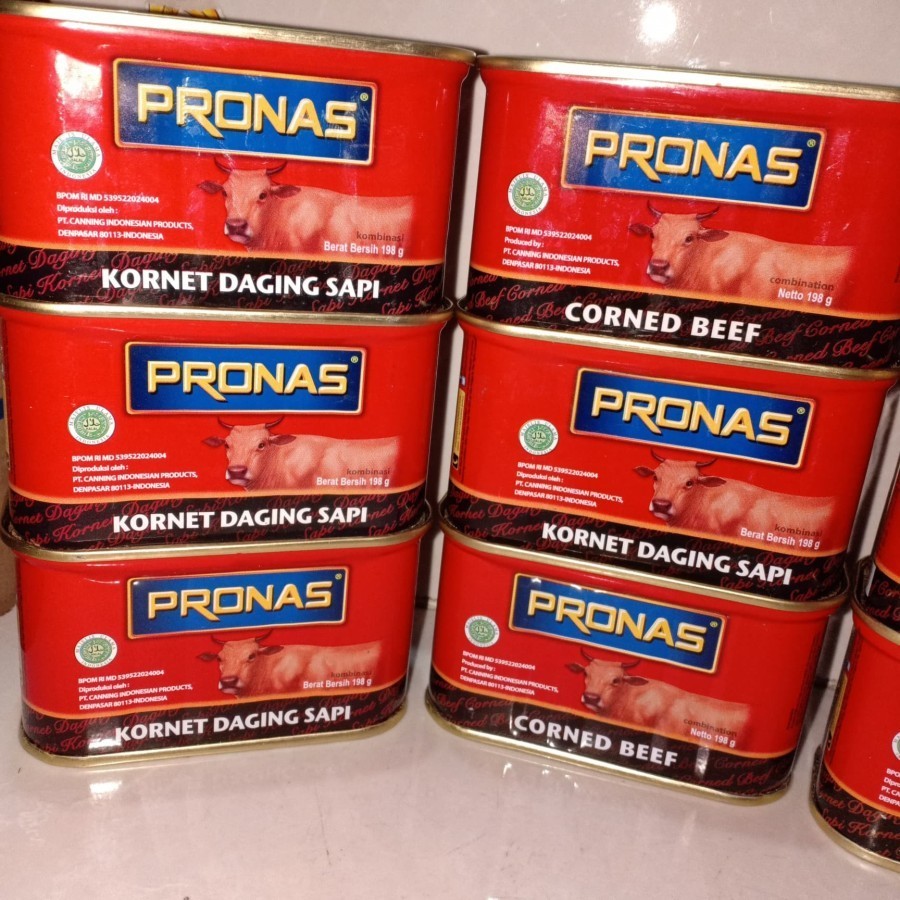 

Kornet Daging Sapi PRONAS 198 gr ENAK MURAH Lauk