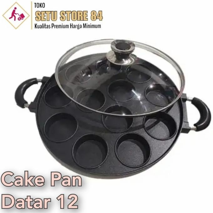 Cetakan kue 12 lubang datar HC Happy Call Suggo loyang kue apem