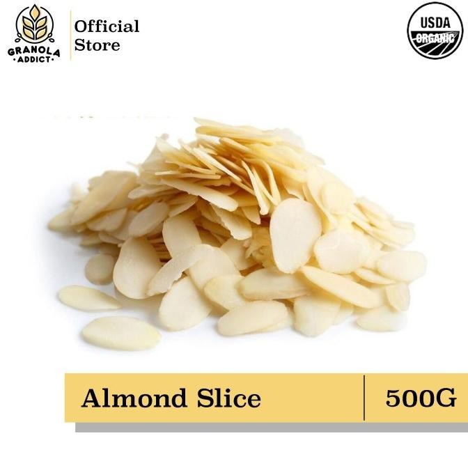 

Raw Almond Slice / Irisan Kacang Almond Mentah 500G
