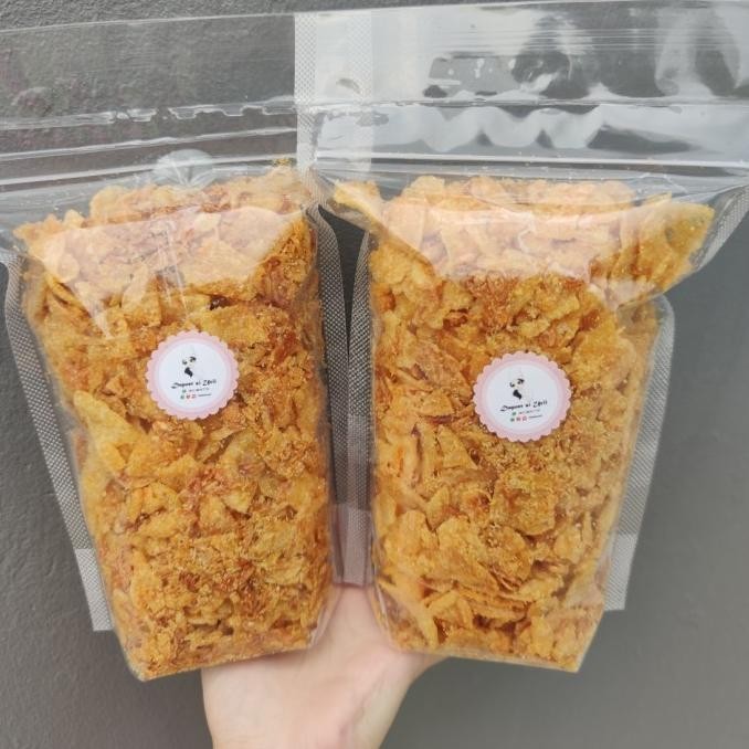 

Keripik Kentang Bawang Ebi Goreng / Snack Cemilan Kentang Crispy