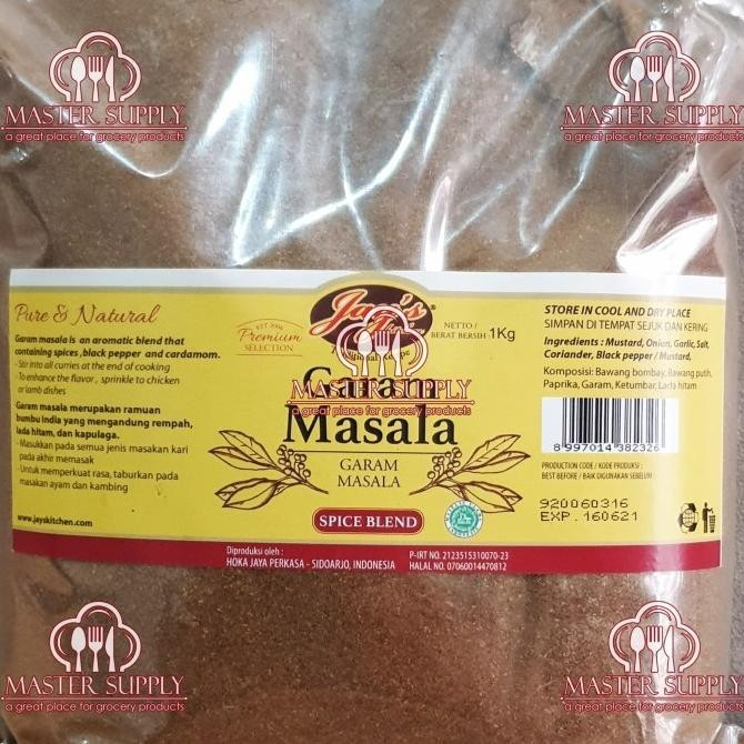

GARAM MASALA JAYS 1 KG / MASALA POWDER / BUMBU KARI INDIA